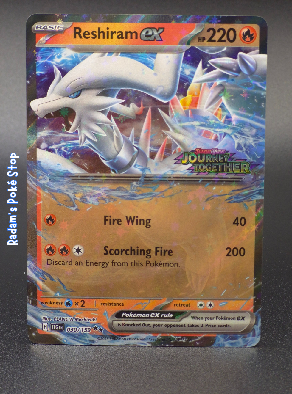 Reshiram ex #30 Journey Together Stamped Promo DR