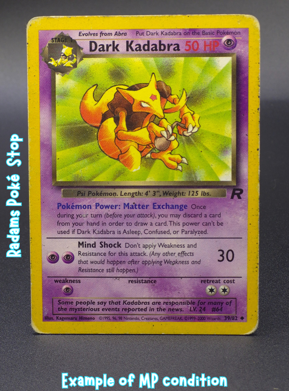 Dark Kadabra #39 Uncommon Team Rocket
