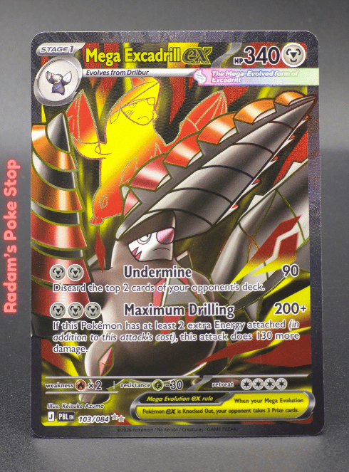 Mega Excadrill ex #103 Pitch Black UR