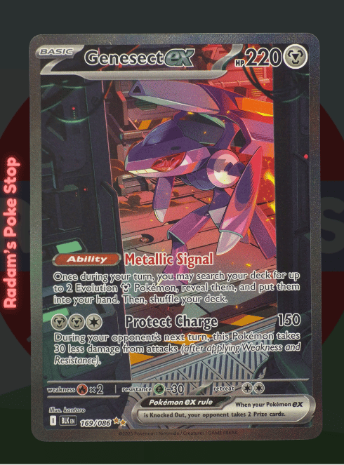 Genesect ex 169/086, Black Bolt,  Special Illustration Rare presented by Pokémon TCG. 