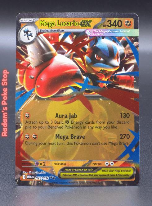 Mega Lucario ex #077 Mega Evolution DR