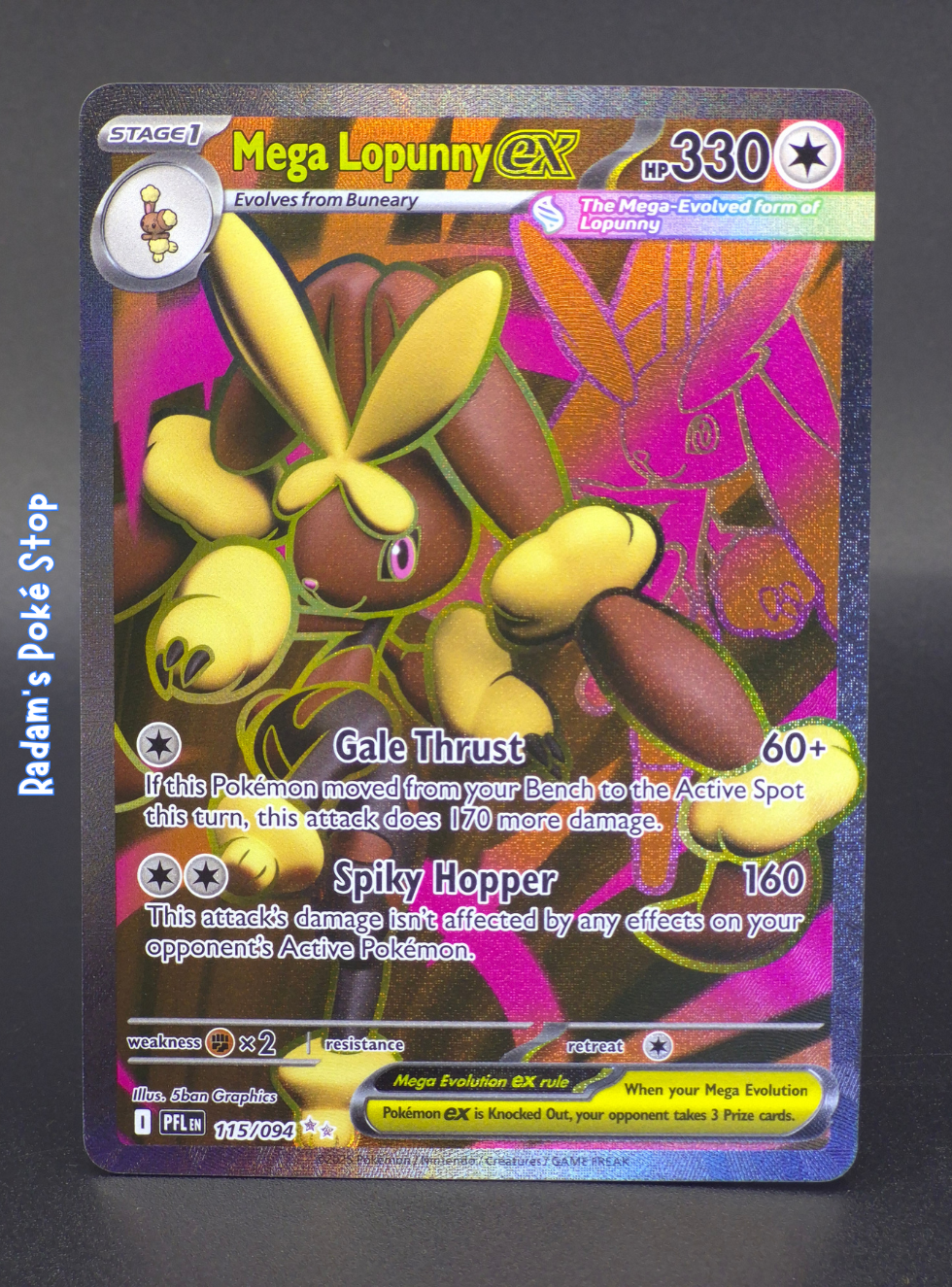Mega Lopunny ex #115 UR Phantasmal Flames