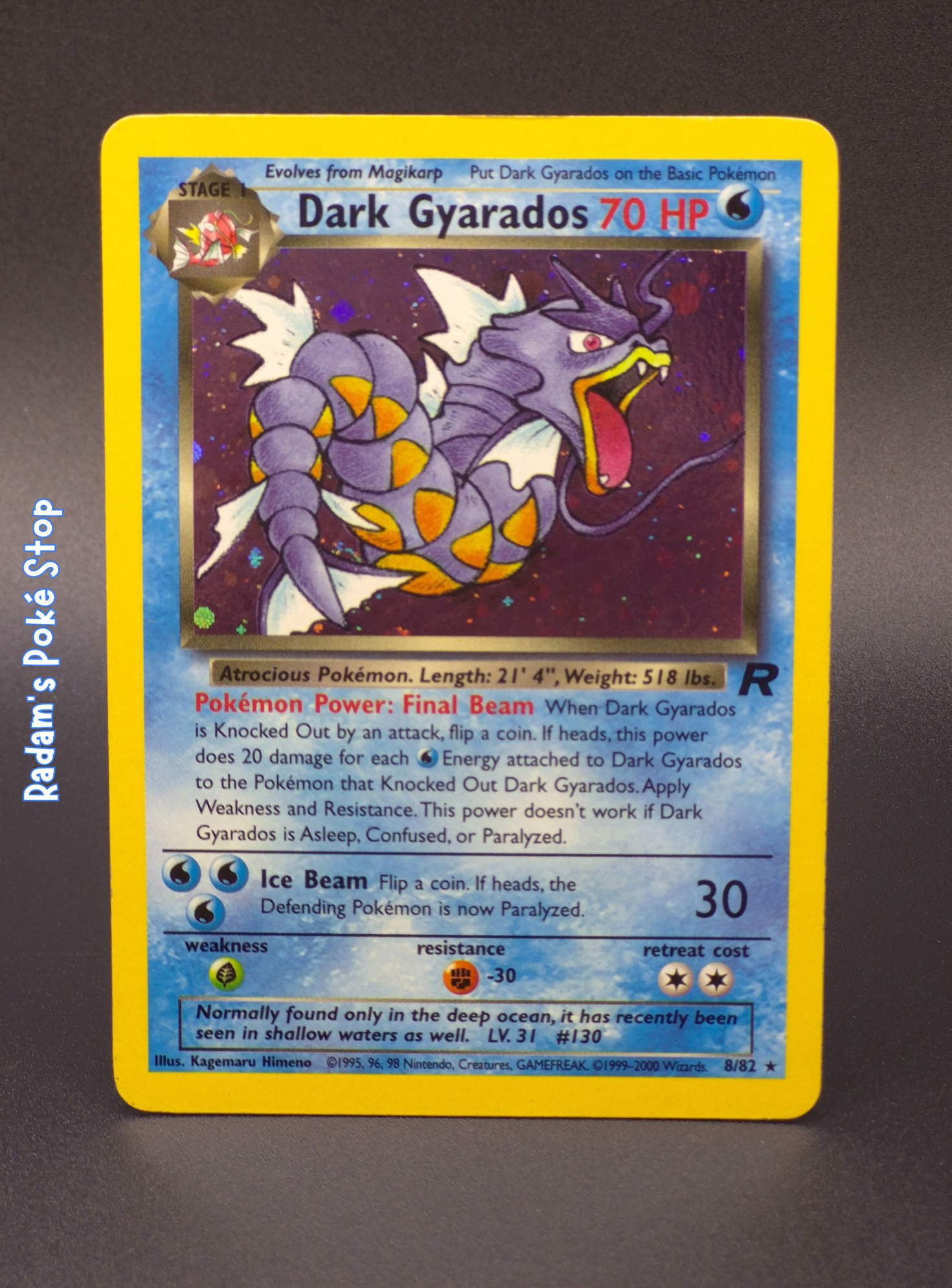 Dark Gyarados #8 Holo Team Rocket