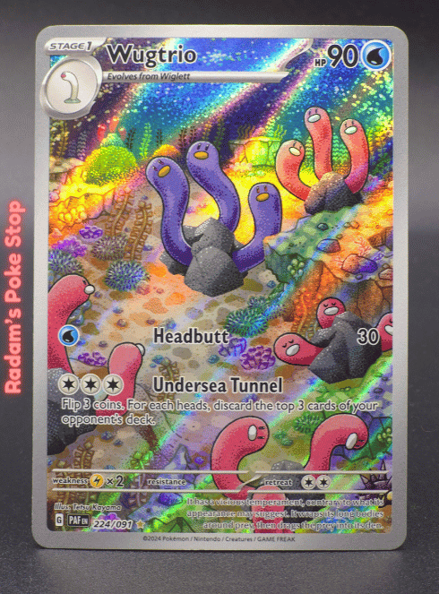 Wugtrio #224 Paldean Fates,  IR
