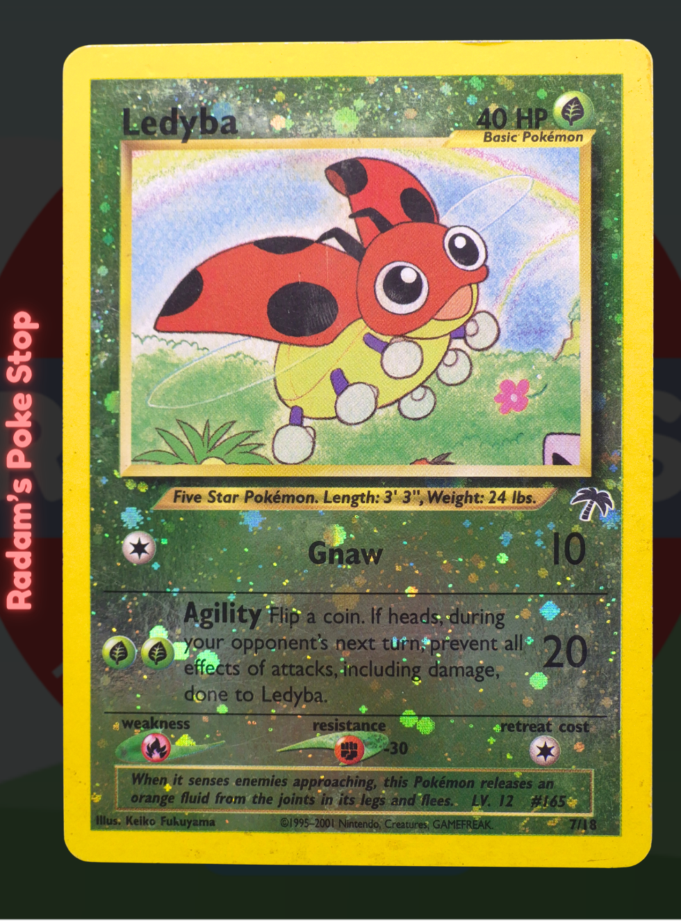 Ledyba 7/18 Southern Islands Collection, Reverse Holo from the Pokémon TCG