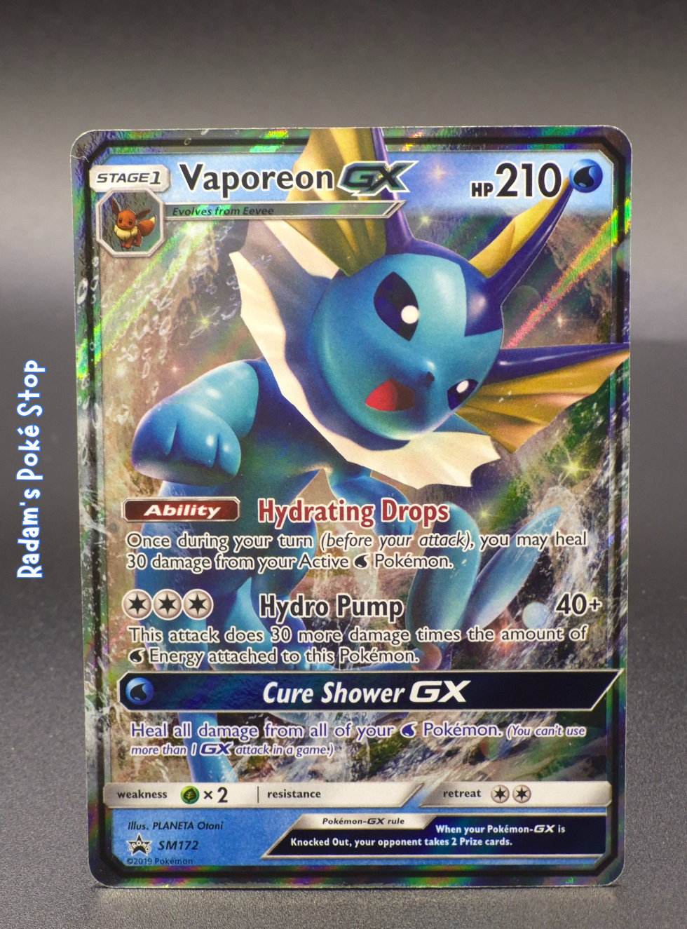 Vaporeon GX #SM172 Black Star Promo