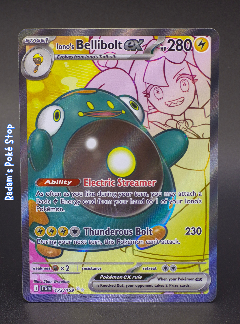 Iono's Bellibolt ex #172 UR Journey Together