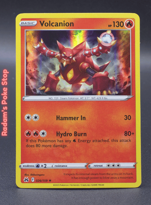 Volcanion #026 Crown Zenith Holo