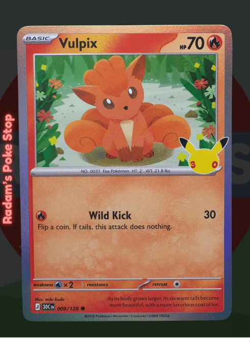 Vulpix #009 30th Celebrations 30C