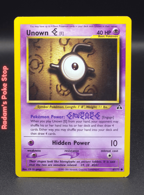 Unown E #67 Neo Discovery