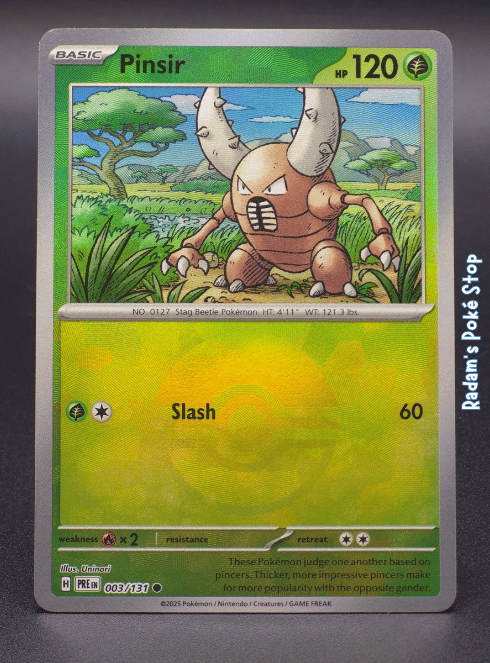 Pinsir #003 Prismatic Evolutions Poke Ball (Copy)
