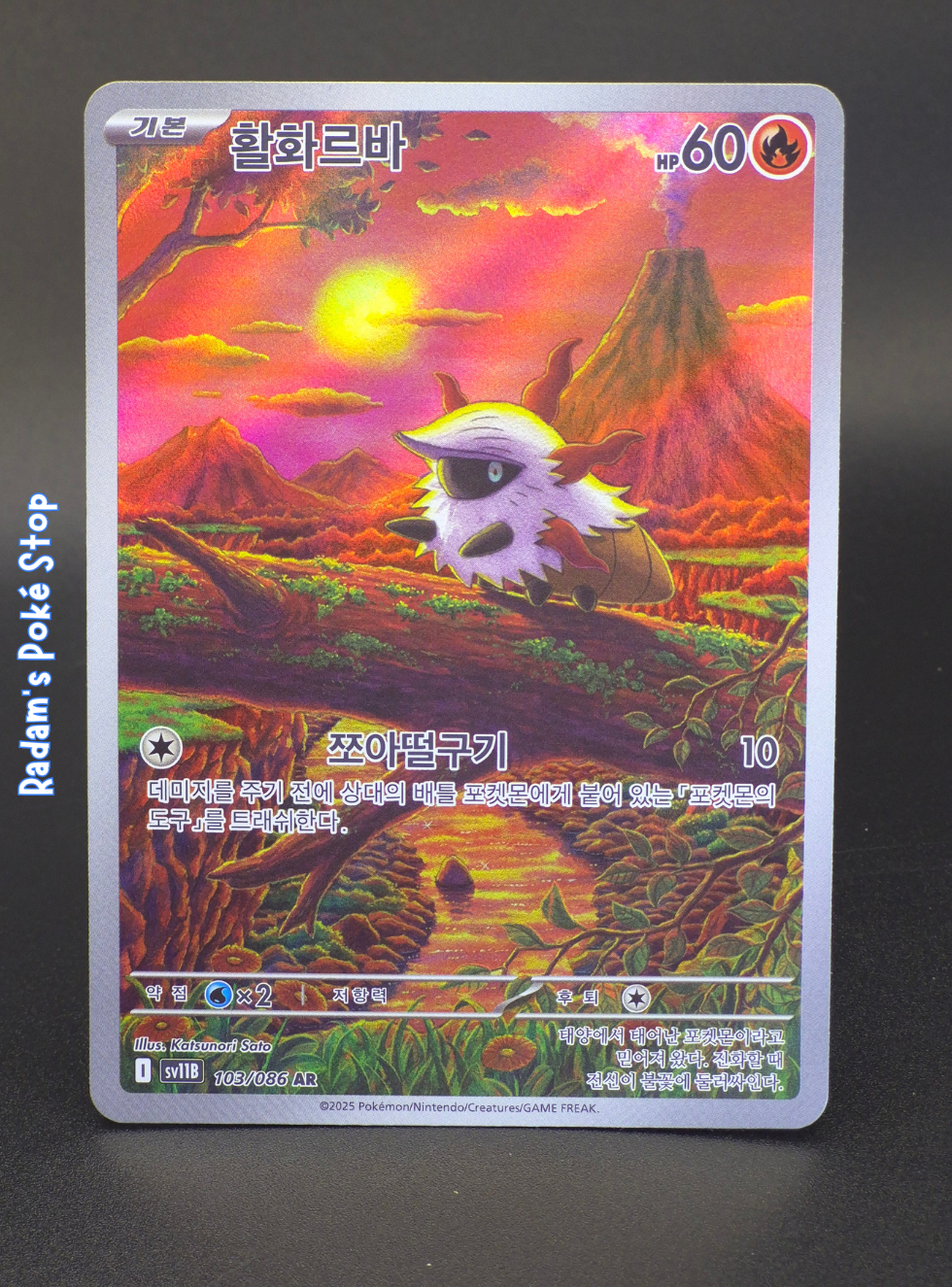 Larvesta #103 Sv11b Black Bolt KOR