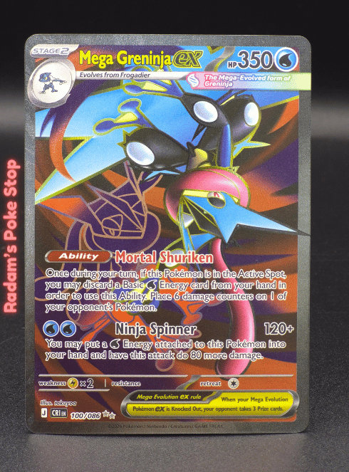 Mega Greninja ex #100 CRI Chaos Rising UR