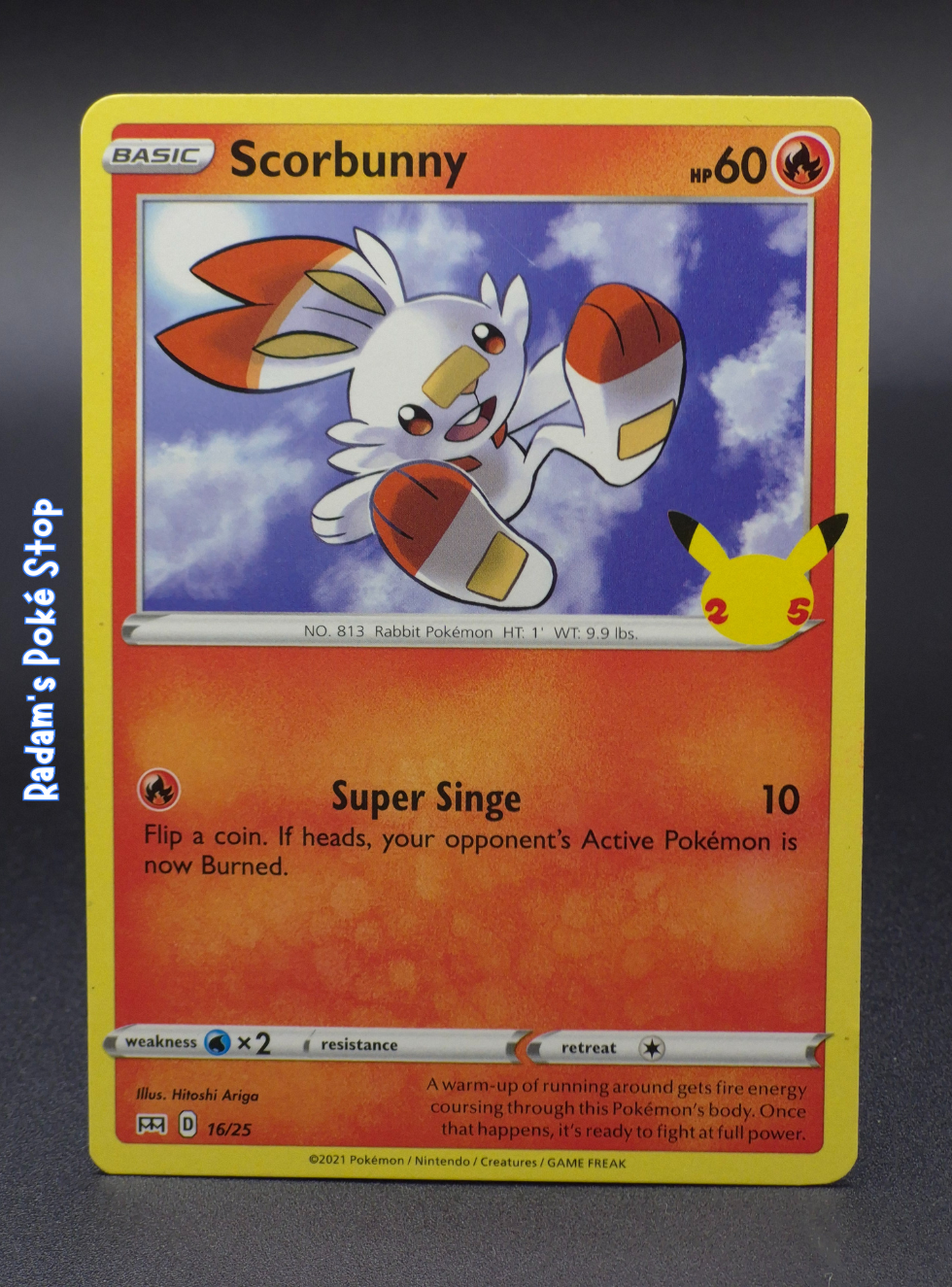 Scorbunny Mcdonald's Promo #16 25th Anniversary 2021