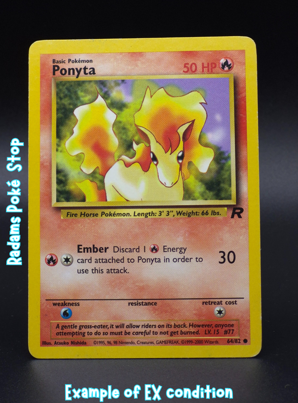 Ponyta #64 common Team Rocket