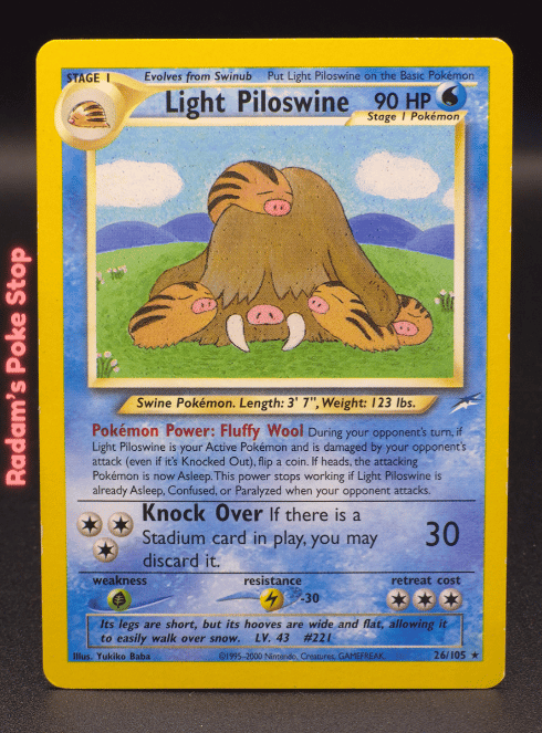 Light Piloswine #26 Neo Destiny