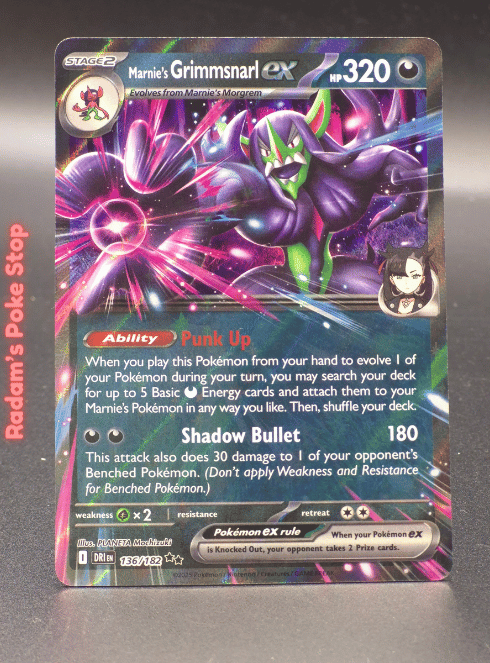 Marnie's Grimmsnarl ex #136 Destined Rivals DR