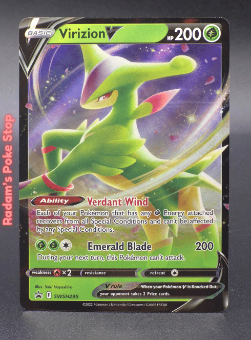 Virizion V #SWSH295 Black Star Promo