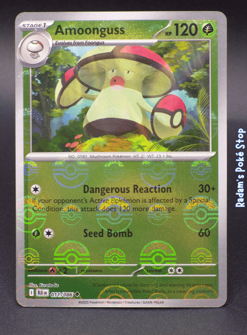 Amoonguss #011 Black Bolt Poké Ball