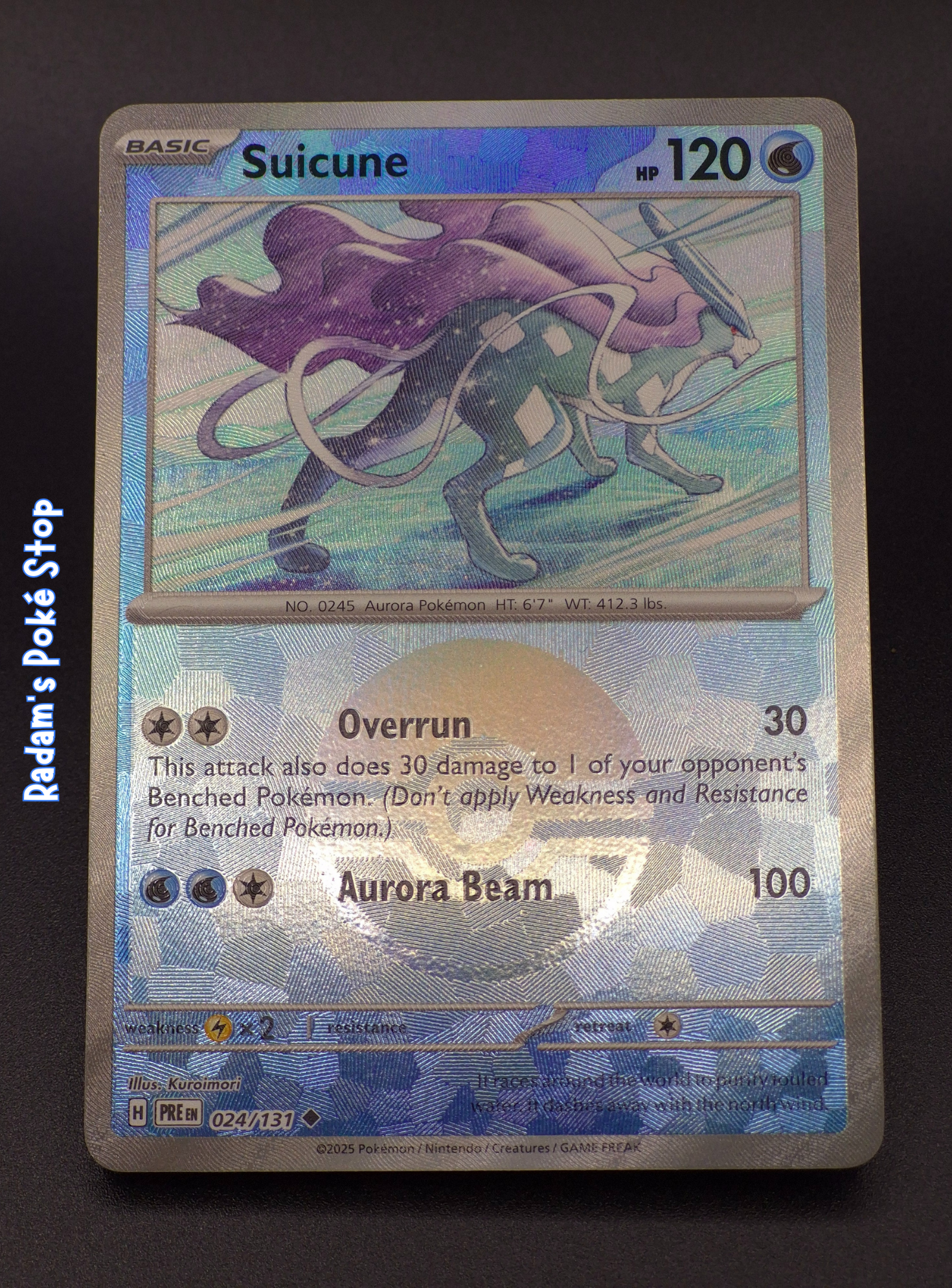 Suicune #24 Prismatic Evolutions Poke Ball