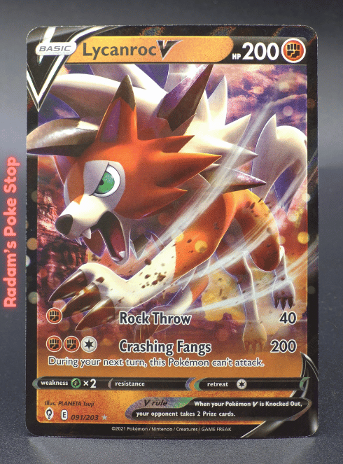 Lycanroc V #091 Evolving Skies UR