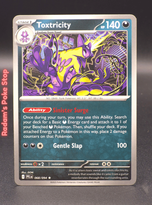 Toxtricity #068 Phantasmal Flames Pre Release non-holo variant