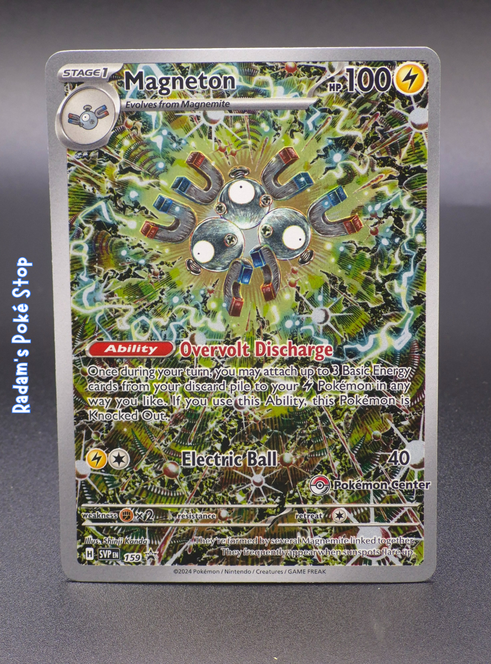 Magneton Pokemon Center Stamped #SVP159  Surging Sparks ETB promo