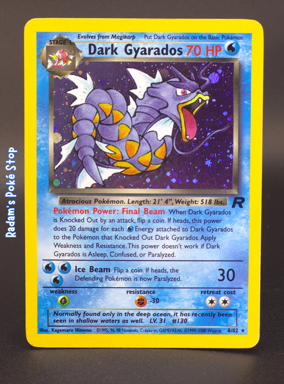 Dark Gyarados #8 Holo Team Rocket