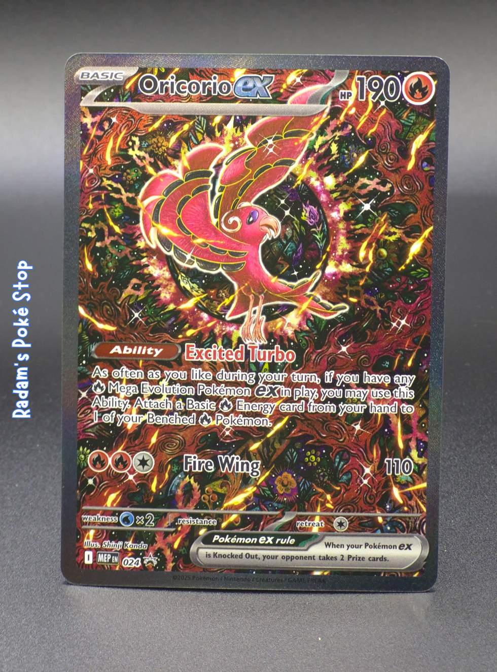 Oricorio ex #MEP024 Charizard x UPC Promo