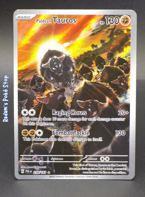 Paldean Tauros #218 Paldea Evolved IR