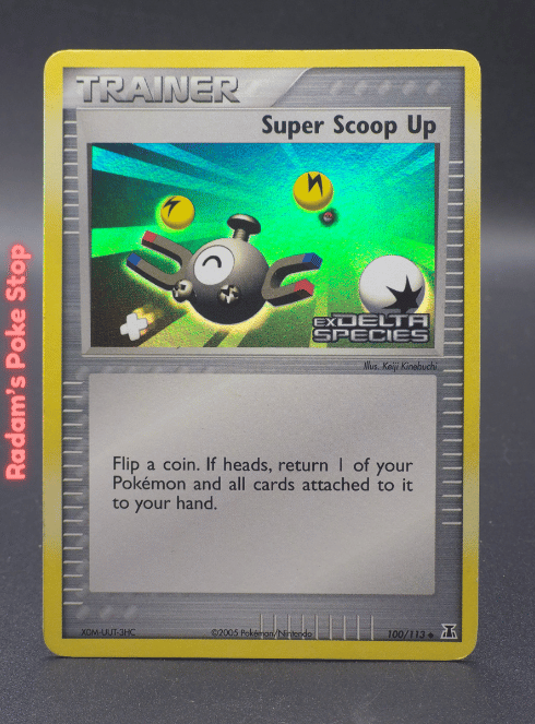 Super Scoop Up #100 ex Delta Species, Reverse Holo Stamped
