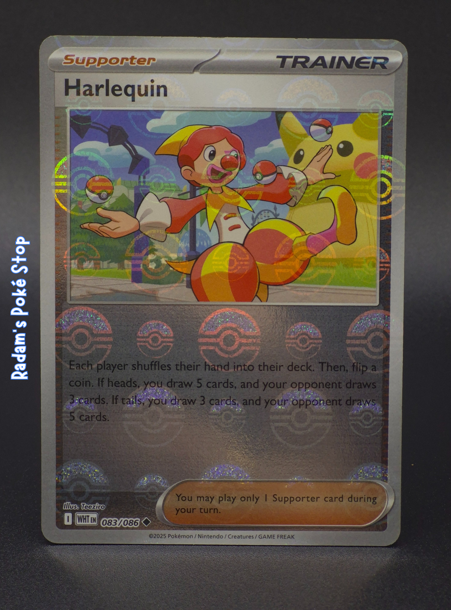 Harlequin #83 White Flare Poke Ball
