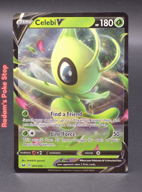 Celebi V #001 Sword & Shield Base UR