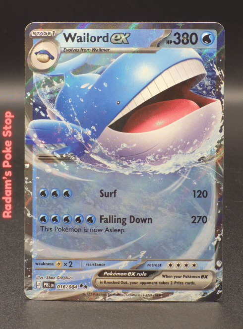 Wailord ex #016 Pitch Black DR