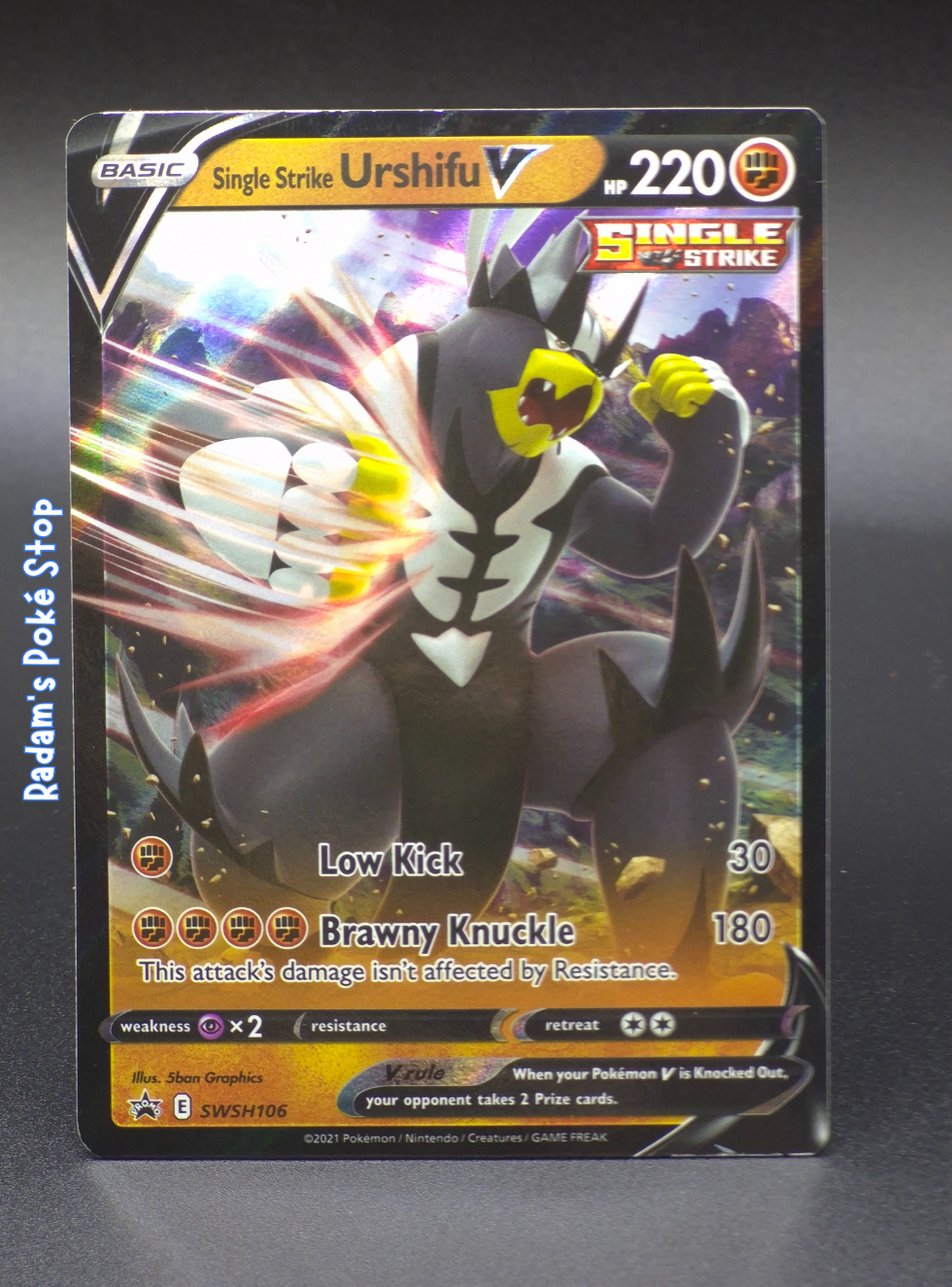 Single Strike Urshifu V #SWSH106 Black Star Promo