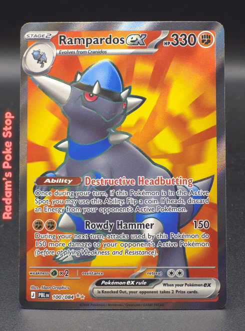 Rampardos ex #100 Pitch Black UR