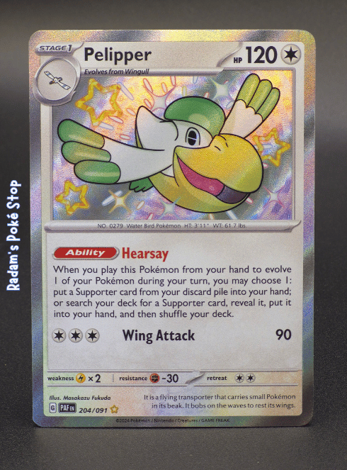 Pelipper #204 Paldean Fates Shiny Rare