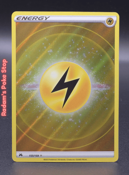 Basic Lightning Energy (numbered with texture) #155 Crown Zenith