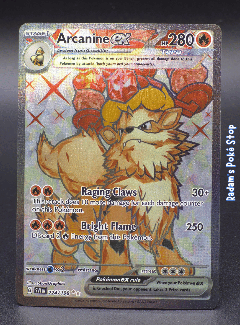 Arcanine ex #224 Scarlet & Violet Base UR