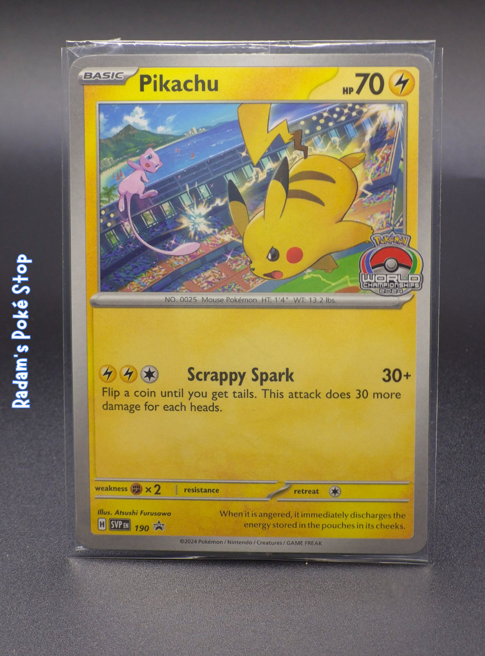 Pikachu #SVP190 World Championships 2024 Promo