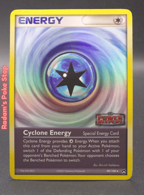 Cyclone Energy #90 Power Keepers, Reverse Holo Stamped