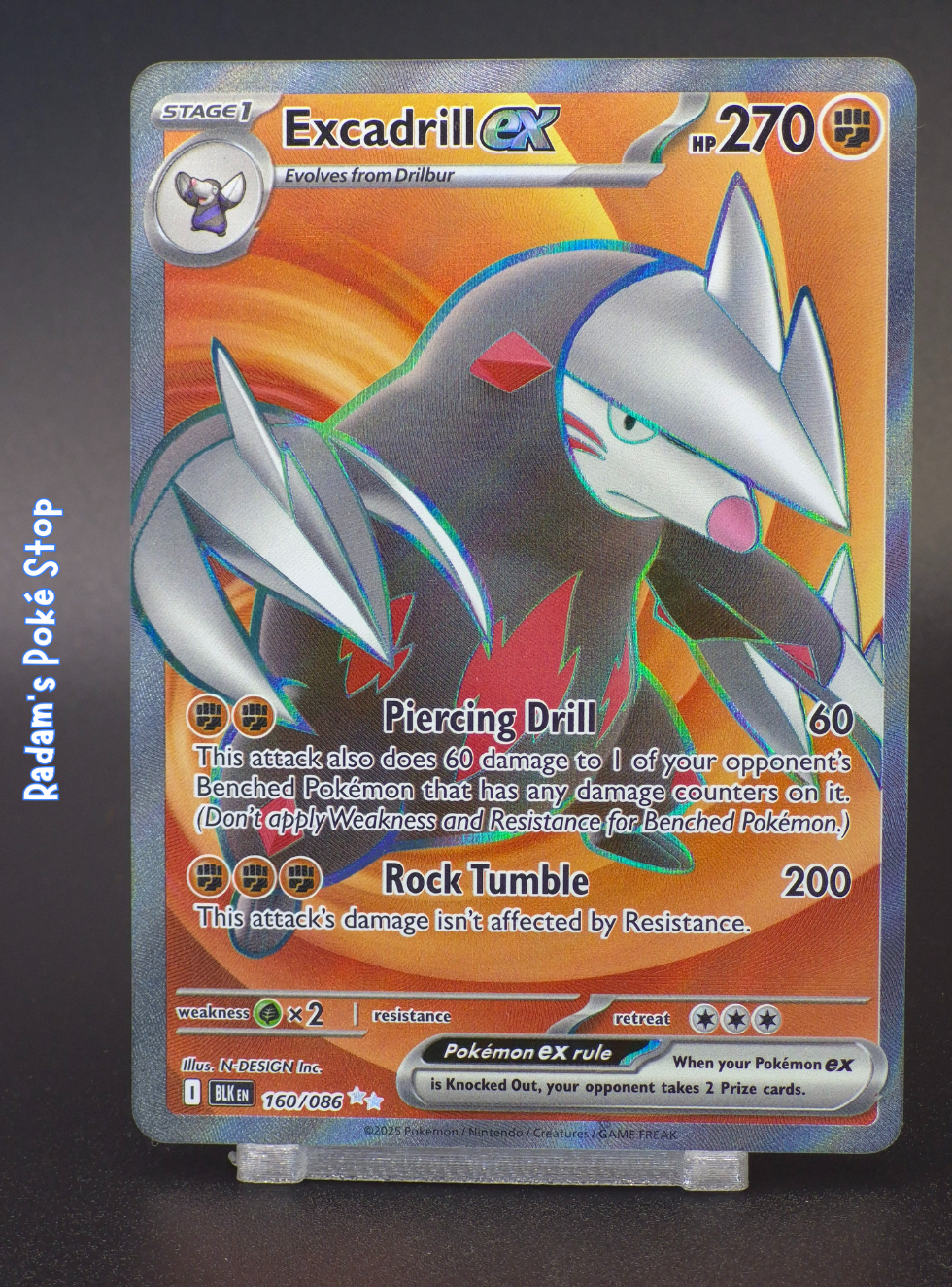 Excadrill ex #160 Black Bolt FA
