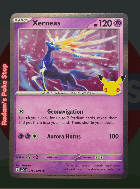 Xerneas #076 30th Celebrations 30C