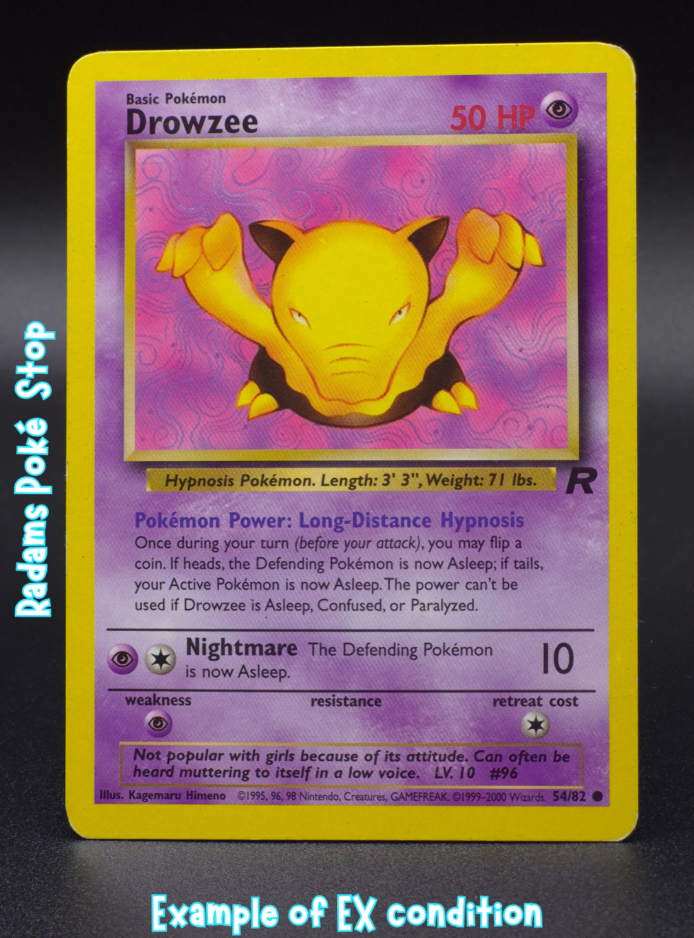 Drowzee #54 common Team Rocket