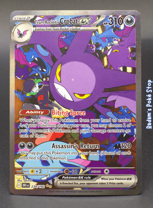 Team Rocket's Crobat ex #234 SIR Destined Rivals
