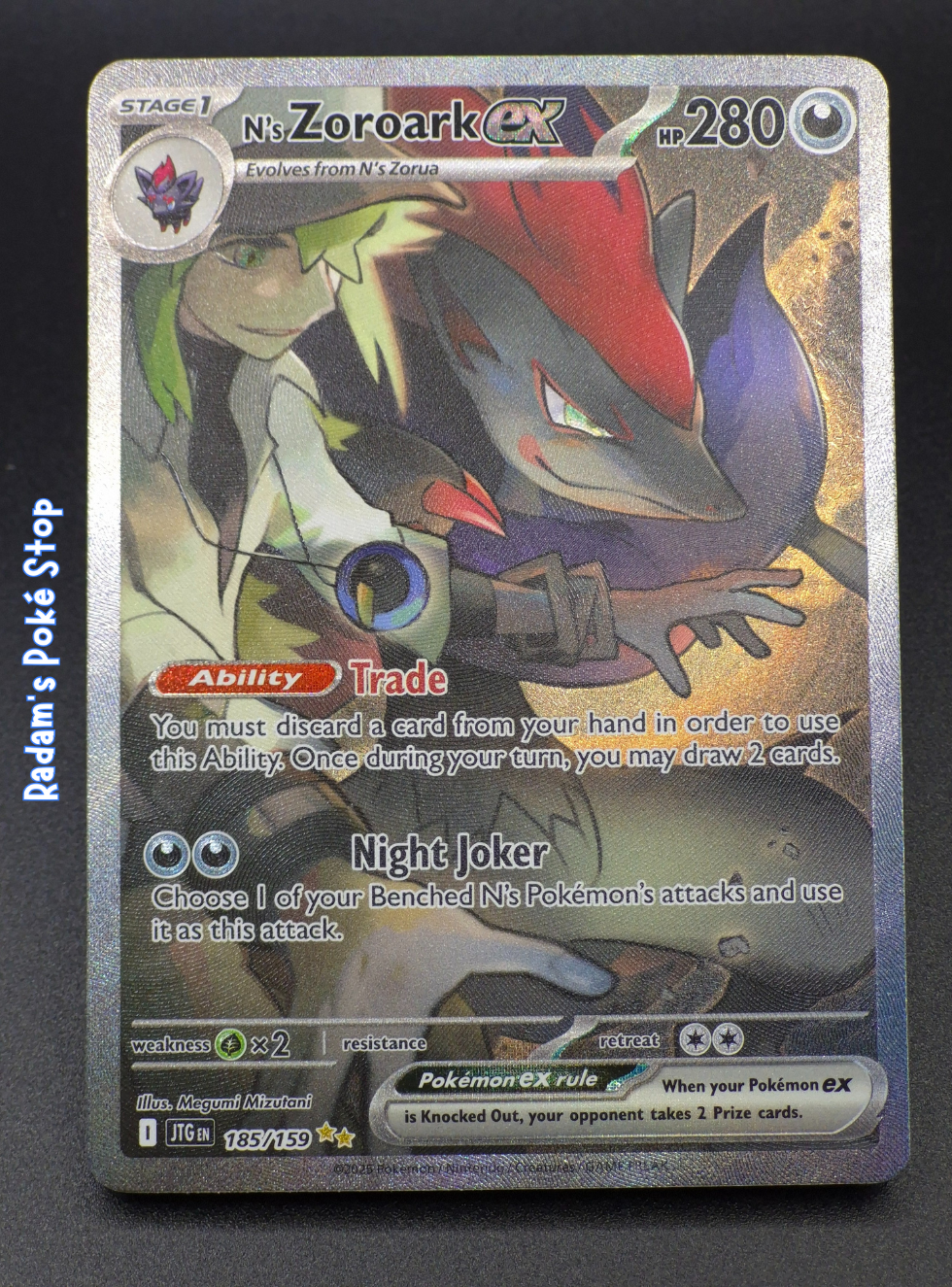 N's Zoroark ex #185 Journey Together SIR