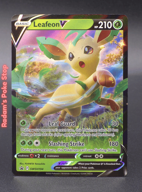 Leafeon V #SWSH194 Black Star Promo