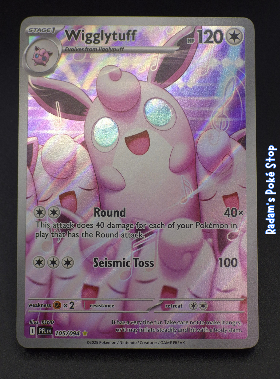 Wigglytuff #105 IR Phantasmal Flames