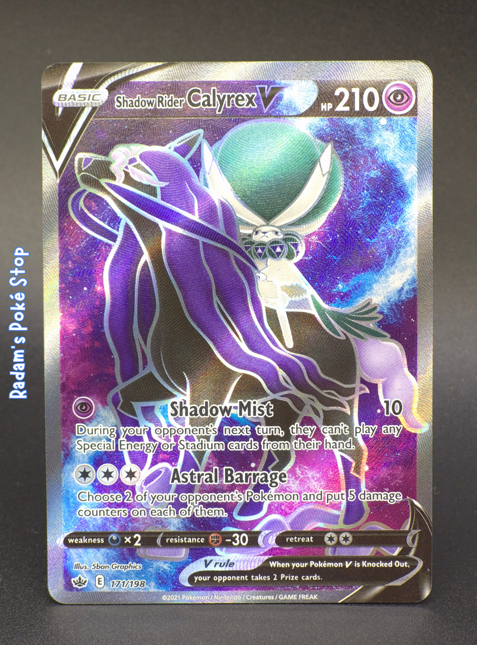 Shadow Rider Calyrex V #171 Chilling Reign UR