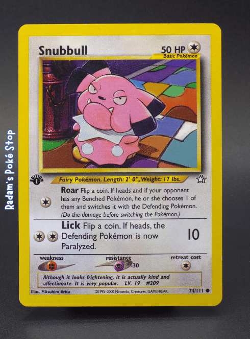 1st Ed Snubbull #74 Neo Genesis